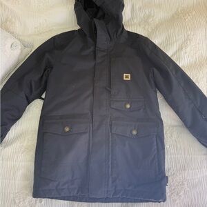 DC Black Snowboard/Ski Jacket with Hood